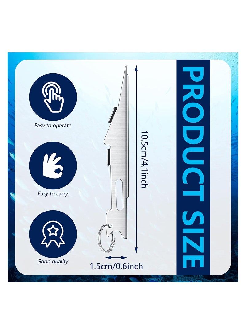 SYOSI أداة ربط عقدة خط الصيد SYOSI، أداة ربط عقدة الصيد السريعة، أداة عقدة مسمار الصيد بالذباب، ملحقات صياد الصيد بالذباب، معدات ربط الذباب للخطافات والطعوم والخطوط، فضية، 3 قطع - Image 2