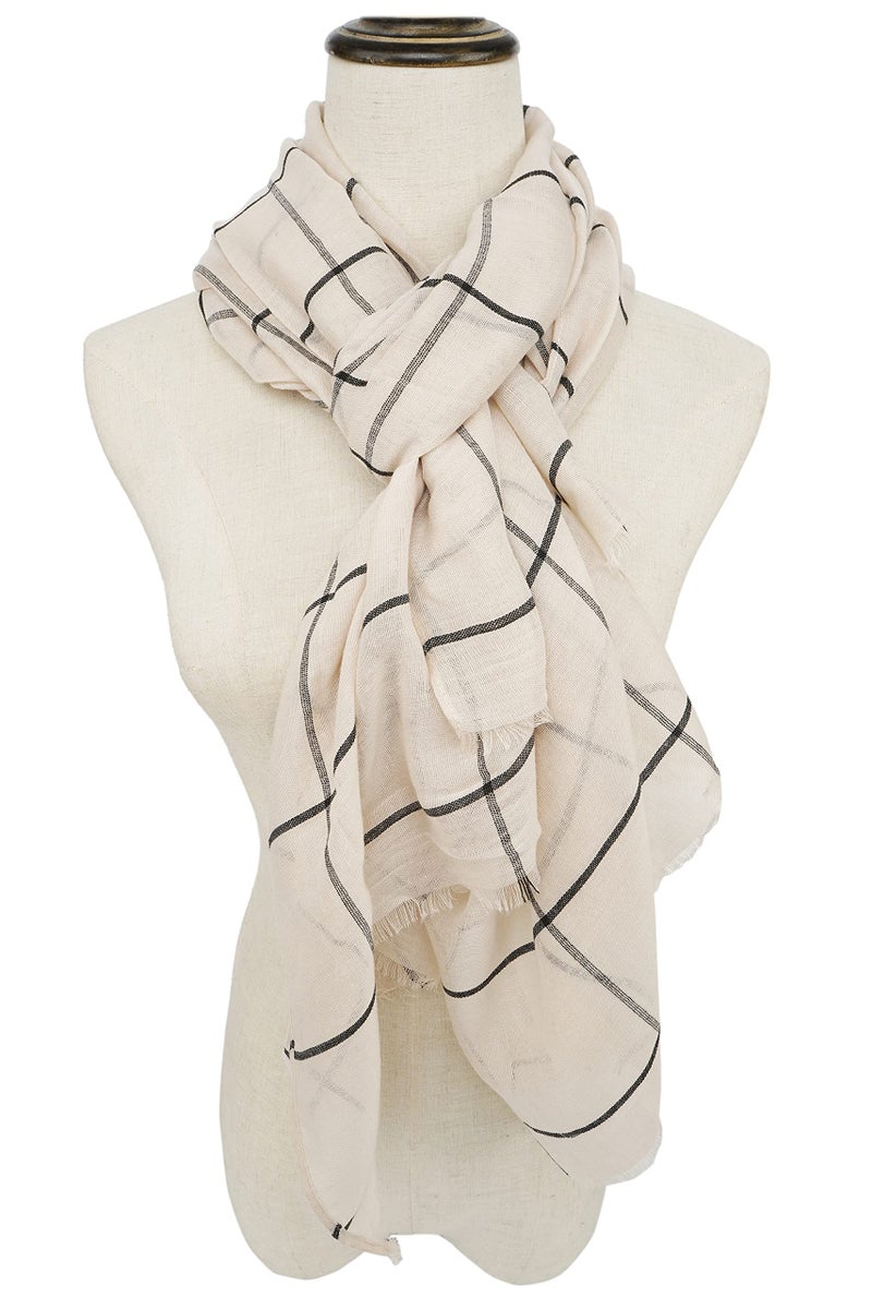 YOUR SMILE Ladies/Women's Lightweight Floral Print/Solid Color mixture Shawl Scarf For Spring Summer season (115) - Image 3