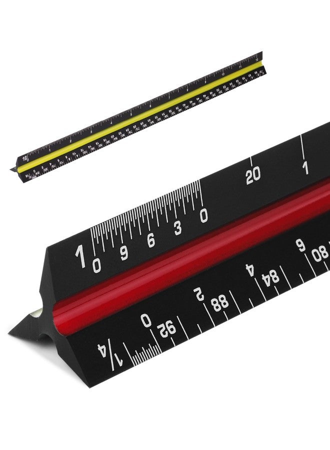 Mr. Pen- Architectural Scale, 12 inch, Black, Scale Ruler Contractor, Architect Scal, Drafting Tools - Image 1