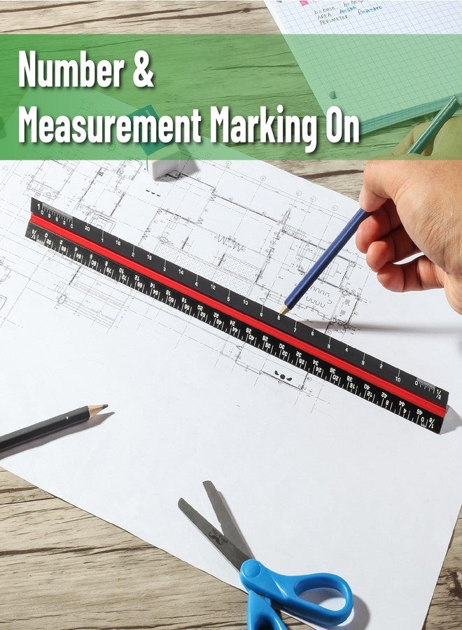 Mr. Pen- Architectural Scale, 12 inch, Black, Scale Ruler Contractor, Architect Scal, Drafting Tools - Image 5