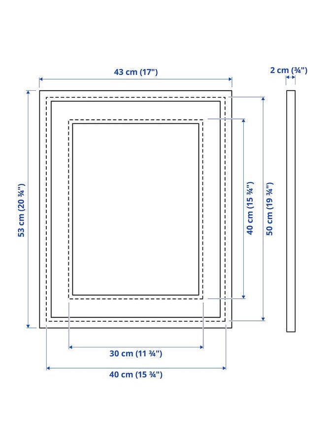 إيروريكس إطار، لون فضي، 40X50 سم  - Image 5