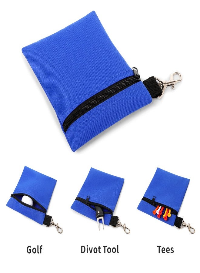 BuyAgain Golf Tee Pouch, 5.62 X 6.87 Inch Professional Zipper Golf Tee/Ball Pouch Bag With Metal Lobster Claw Clip. - Image 5