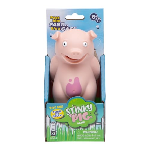 PlayMonster Stinky Pig Game Dice Game Family Kids Games Travel Games Fast Musical Active Kids Game with Funny Sounds MultiPlayer Ages 6 - Image 1