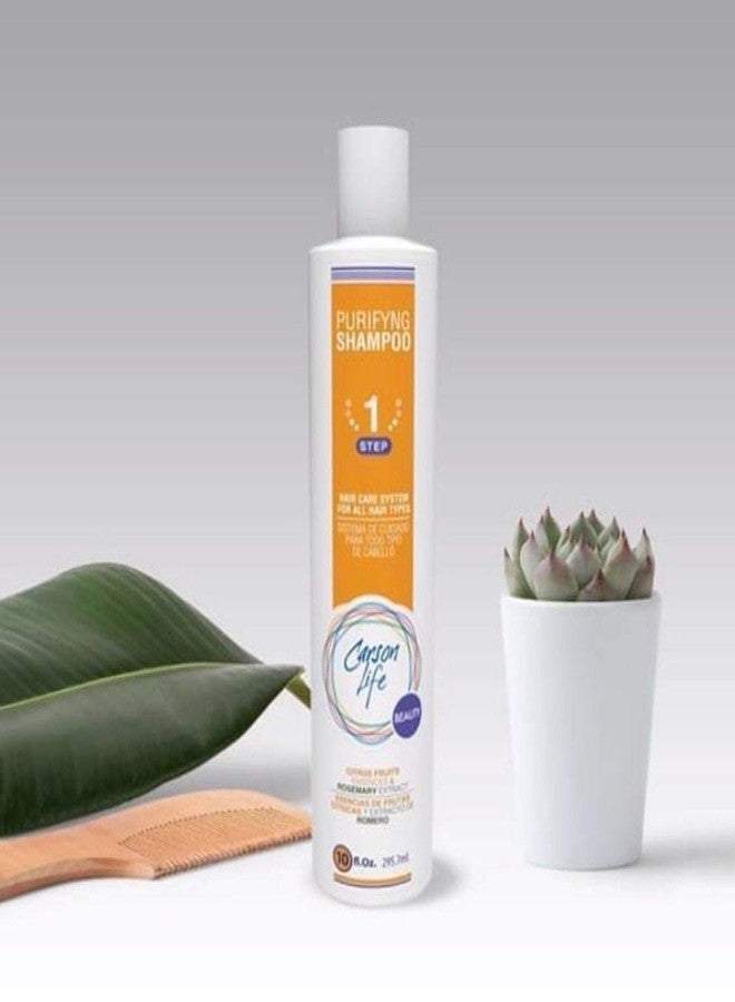 Carson Life Purifying Shampoo 2 Pack For All Hair Types - 20 Oz - Made with Fruits and Herbs Extracts - Energize and Stimulate hair - Helps Prevent Hair Loss and Dandruff - Made In The USA - Image 4