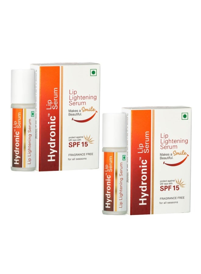 Regaliz Hydronic Lip Serum - 4.5Ml | Hydrating, Lightening, Uv Protection With Spf 15| Pack of 2 (2) - Image 1
