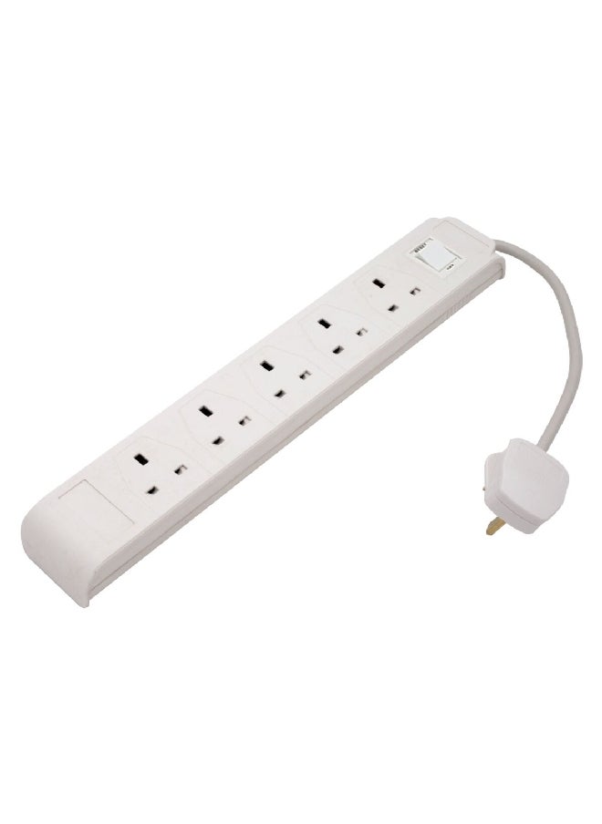 5-Way Extension Cord with Switch White 3 m SU245-5W-3M/W