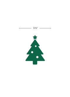 SBlabels Decorated Christmas Tree Stamp / 2000 Plus Self Inking Teacher Winter Evergreen Reward Stamper / 9/16" Small Pine Tree Imprint Holiday Classroom Worksheet Craft Project Stamp  - Image 5