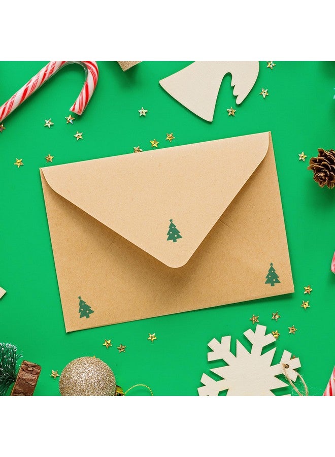 SBlabels Decorated Christmas Tree Stamp / 2000 Plus Self Inking Teacher Winter Evergreen Reward Stamper / 9/16" Small Pine Tree Imprint Holiday Classroom Worksheet Craft Project Stamp - Image 3