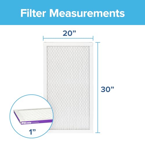 Filtrete 20x30x1 AC Furnace Air Filter, MERV 12, MPR 1500, CERTIFIED asthma & allergy friendly, 3 Month Pleated 1-Inch Electrostatic Air Cleaning Filter, 2-Pack (Actual Size 19.81x29.81x0.78 in) - Image 2