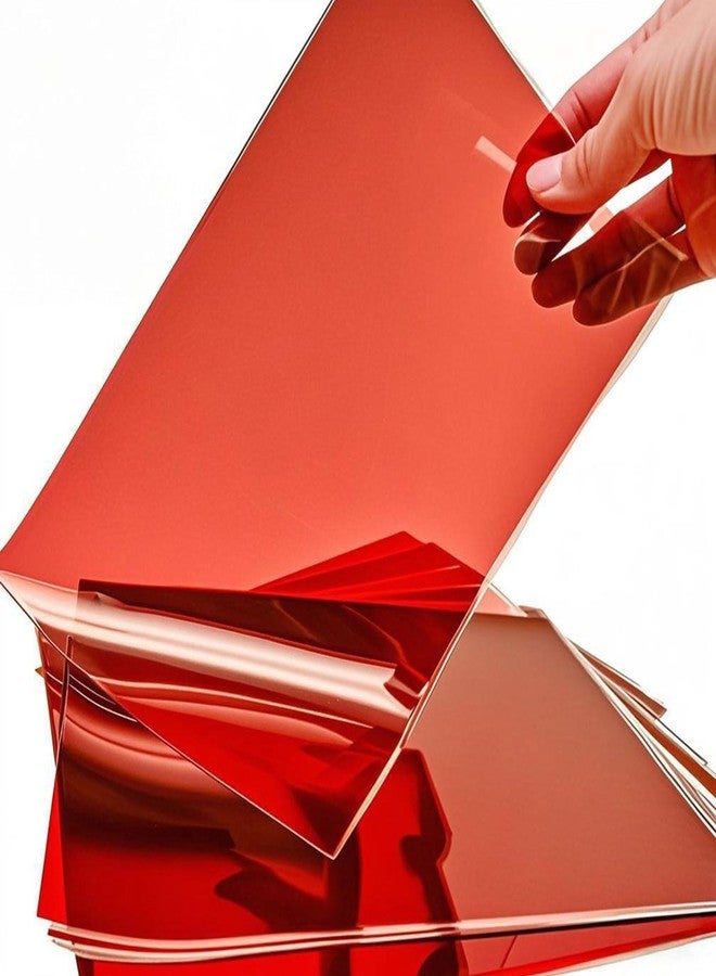 AimtoHome Cellophane Treat Bags Red, 9x6 inches, 50 Pack with Ties,Small Party Favors bags for Cookie Candy Popcorn - Image 1