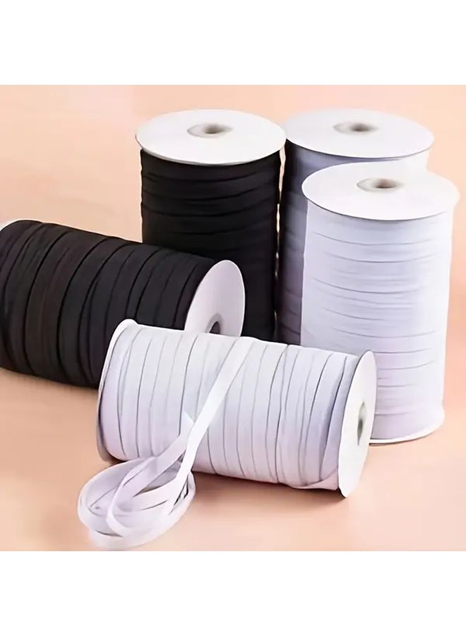 White Elastic Bands 1pc Durable Stretchy Rubber Bands For Sewing Crafting Office Home Use High Quality Binding Sealing Organization - Image 1
