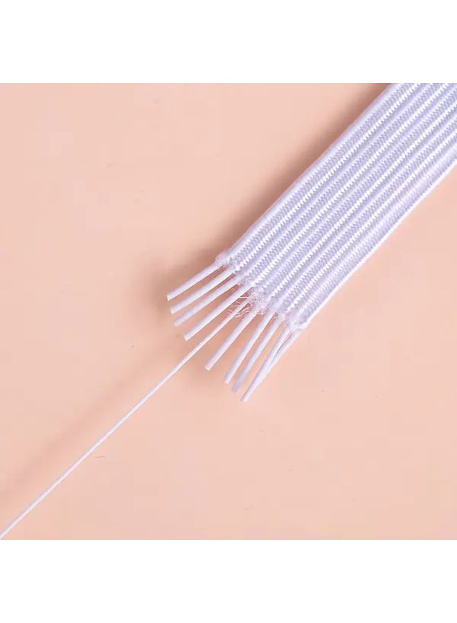 White Elastic Bands 1pc Durable Stretchy Rubber Bands For Sewing Crafting Office Home Use High Quality Binding Sealing Organization - Image 2
