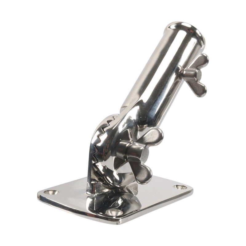 Stainless Steel Rotating Flag Pole Base 180 Degree Windproof Heavy Duty Outdoor Mount - Image 5