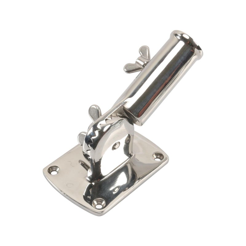 Stainless Steel Rotating Flag Pole Base 180 Degree Windproof Heavy Duty Outdoor Mount - Image 2
