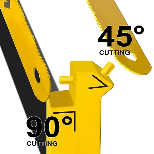 Hanpex 12in. High-Tension Hacksaw Frame with 24 TPI Bi-metal HSS Blade, Hand Saw Suitable for Metal, wood, PVC, Carpentry - Image 3