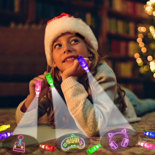 iRugosa hapfyer 24PCS Video Game Party Favors LED Finger Lights Glow in the Dark Light Up Toys Gifts Bulk for Kids Boy Girl Birthday Goodie Bags Fillers Easter Basket Stuffers Back to School Party Classroom Prizes - Image 5