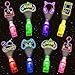 iRugosa hapfyer 24PCS Video Game Party Favors LED Finger Lights Glow in the Dark Light Up Toys Gifts Bulk for Kids Boy Girl Birthday Goodie Bags Fillers Easter Basket Stuffers Back to School Party Classroom Prizes - Image 2