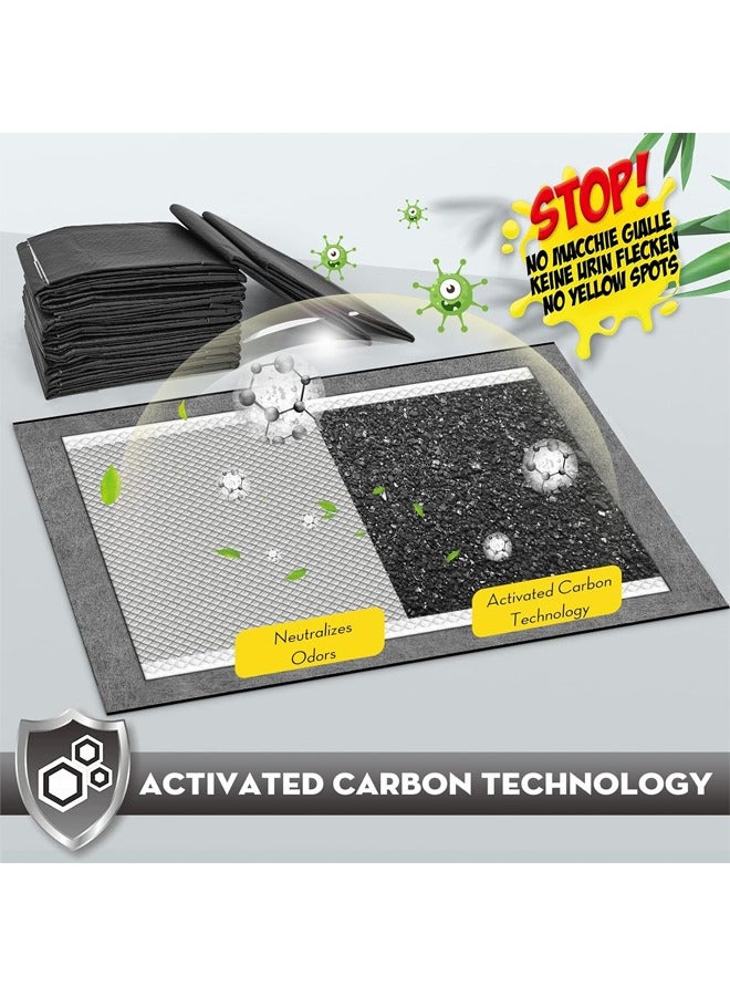 Dog Pee Pads Activated Bamboo Charcoal 60*90CM Super Absorbent Waterproof Quick Dry 6 Layers Leak Proof and Odor Control for a Fresh Environment for Puppies Dogs and Pets Training - Image 2