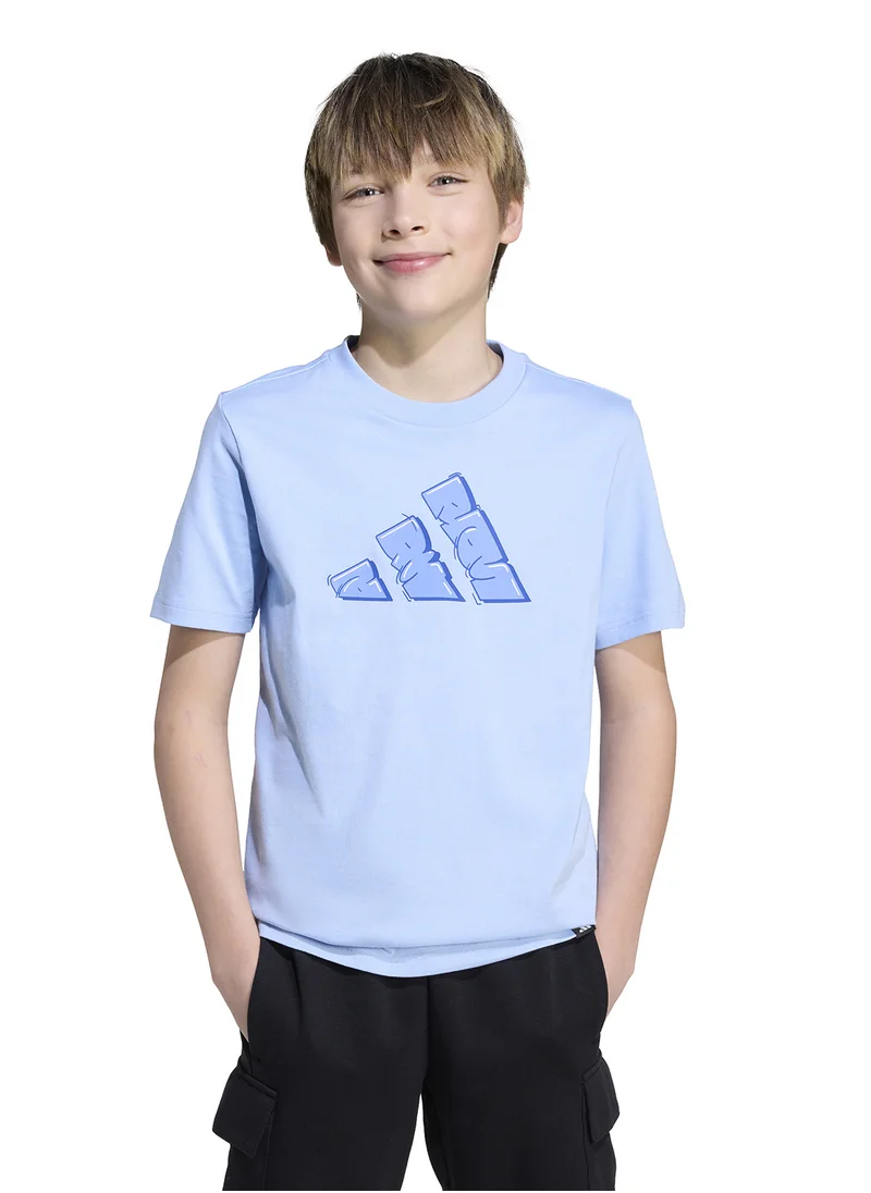 اديداس Youth Graffiti Graphic T-Shirt