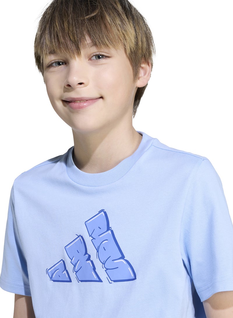 adidas تيشيرت جرافيتي شبابي - Image 3