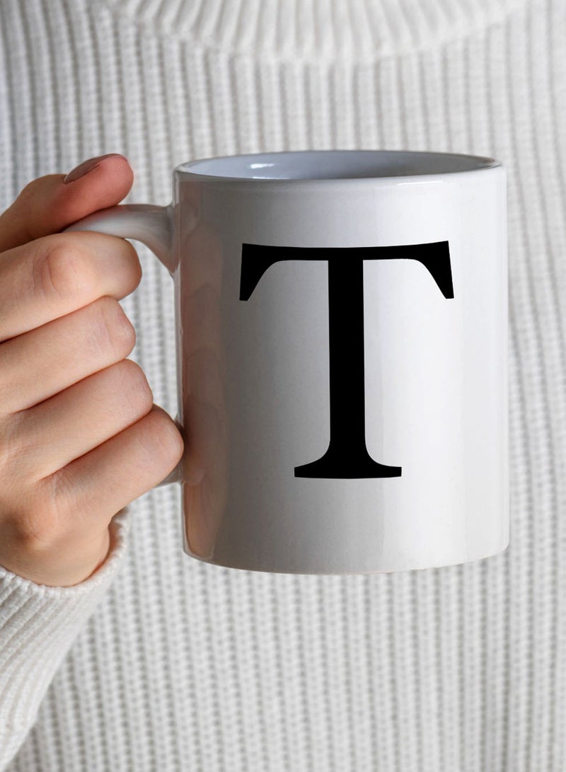 لوحة كوب سيراميك  أونصة بتصميم حرف  على الجانبين - Image 4