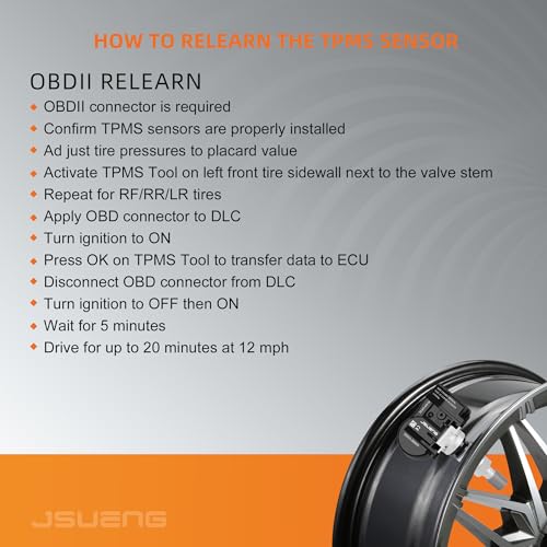 Jsueng حساس TPMS، مجموعة 4 حساسات ضغط الإطارات تناسب هيونداي سوناتا سانتا في أكسنت، كيا أوبتيما سول فورت، نظام مراقبة ضغط الإطارات 315MHz يحل محل#52933-2L500 52933-2M000 52933-2M550 52933-3N000 - Image 5