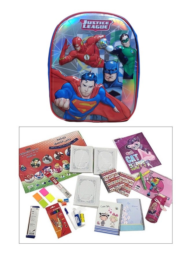 Generic School Backpack with All Student Requirements Set of 51 Pcs 