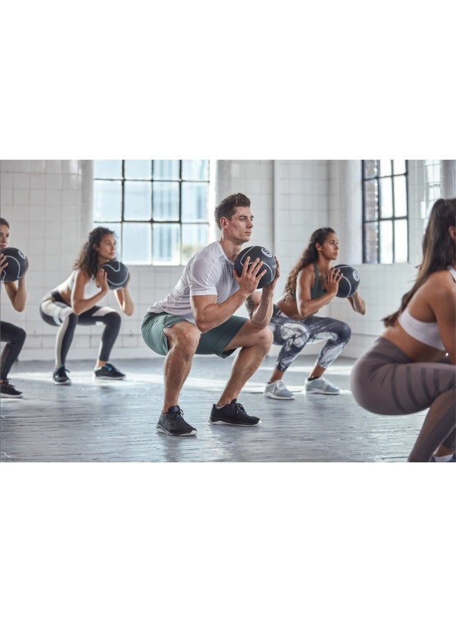 ريبوك كرة تمارين رياضية ريبوك – 5 كجم، مطاط متين لتقوية العضلات، تمارين الجسم الأساسية والكاملة - Image 3