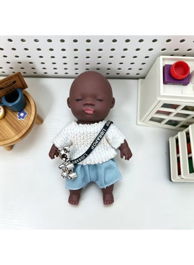 Natalia's Popular Stress-Relief Doll Clothes For Dark-Skinned Dolls 10cm Are Suitable For Trendy Toys, And Multiple Styles Are Available - Image 4