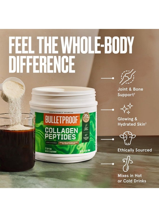 بوليت بروف مسحوق ببتيدات الكولاجين غير المنكهة المقاوم للرصاص مع زيت MCT، 14.3 أونصة، بروتين الكولاجين من أبقار تتغذى على العشب لدعم البشرة والعظام والمفاصل، مُربى في المراعي، بدون هرمونات مضافة - Image 3