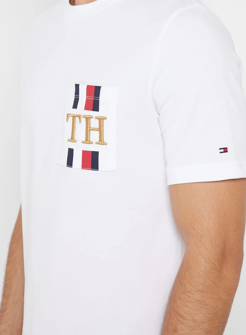 TOMMY HILFIGER Icon TH Pocket Crew Neck T-Shirt