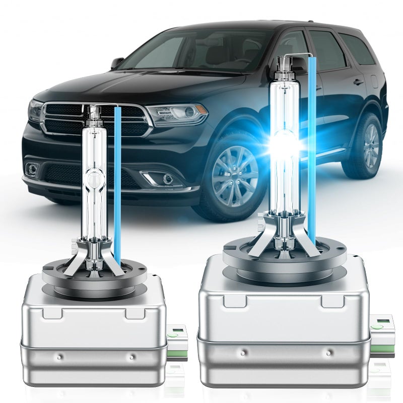 SENROBO D3S HID Bulb Fit for Dodge Durango RT SRT GT SXT Sport 2014-2020 OEM 35W Projector D3S Xenon Headlight Bulbs Replace, 8000K Blue Super Bright D3SC1 Bi-xenon Light, Pack of 2 - Image 1
