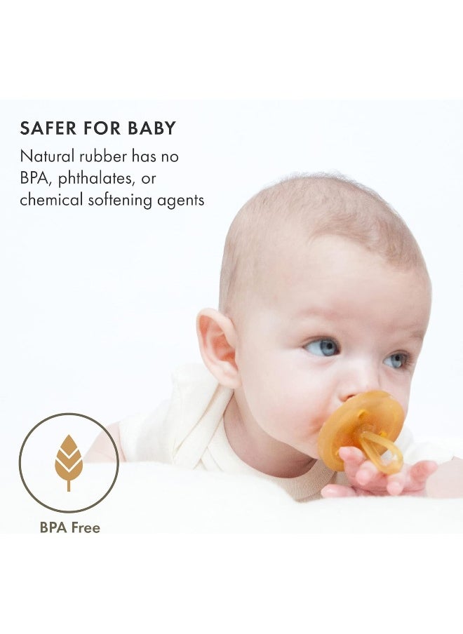 Natursutten Natursutten Pacifier 6-12 Months - Natural Rubber Pacifier - Eco-Friendly, BPA-Free Round Infant Pacifier - Newborn Essentials Made in Italy - 1 Piece  - Image 2