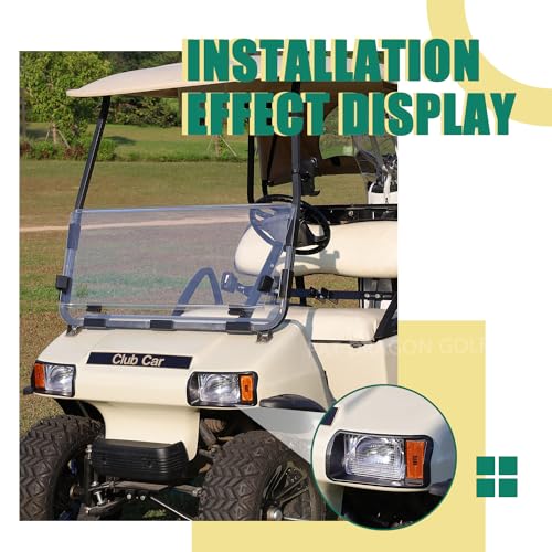 Panglong Club Car DS Headlights Kit-Factory Style Halogen Headlights, Suitable for Club Car Ds 1993-Up Golf Cart, DS Halogen Headlights Kit-Passenger and Driver Side, Replace OEM 101988002, 101988001 - Image 4