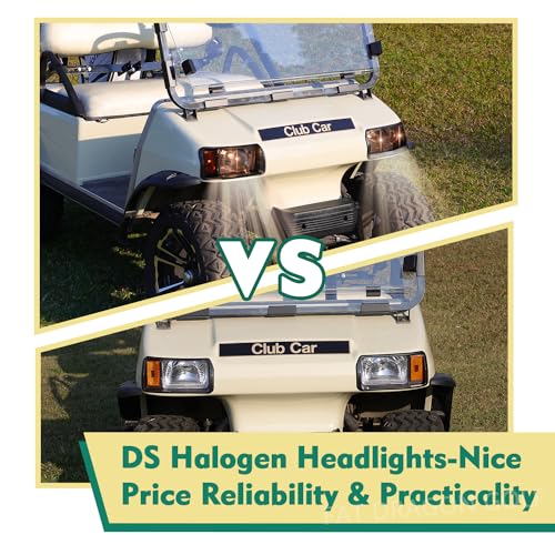 Panglong Club Car DS Headlights Kit-Factory Style Halogen Headlights, Suitable for Club Car Ds 1993-Up Golf Cart, DS Halogen Headlights Kit-Passenger and Driver Side, Replace OEM 101988002, 101988001 - Image 5