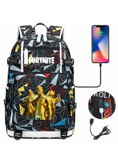 FORTNITE Printed Cartoon Youth Large Capacity Men's and Women's Shoulders 