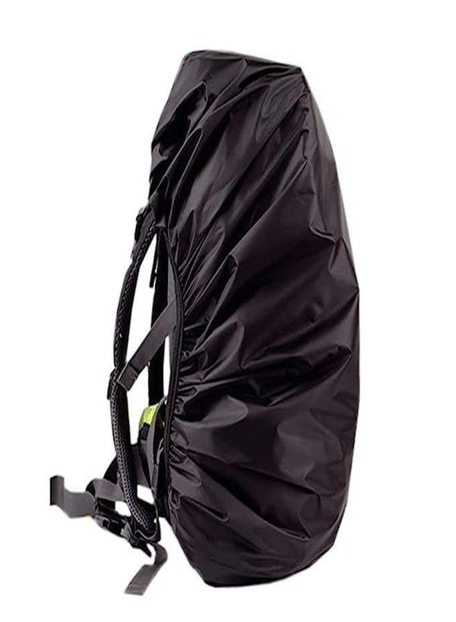 MYSELF Nylon Rain & Dust Cover Waterproof with Pouch for Laptop Bags and Backpacks School Bag Cover, Luggage Bag Cover - Black - Image 2