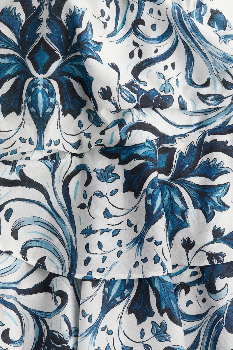 H&M Flounce-Trimmed Dress