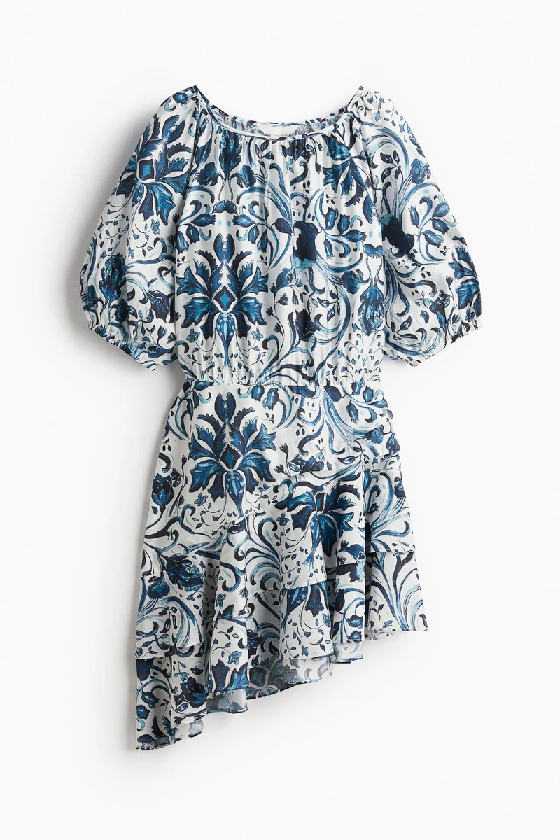 H&M Flounce-Trimmed Dress