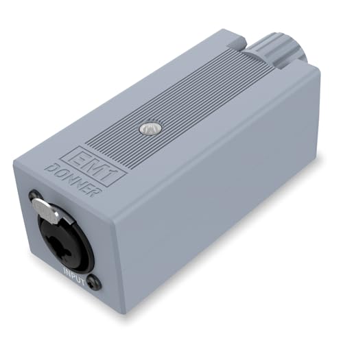 Donner EM1 Rechargeable Portable Personal in-Ear Monitor Amplifier Analog Headphone Amplifier Stereo Headphone Earphone Amp Volume Control Audio Booster with XLR and TRS Input 3.5mm Output Jack - Image 1