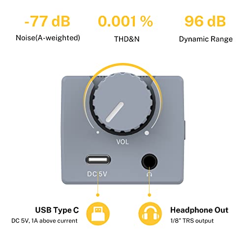 Donner EM1 Rechargeable Portable Personal in-Ear Monitor Amplifier Analog Headphone Amplifier Stereo Headphone Earphone Amp Volume Control Audio Booster with XLR and TRS Input 3.5mm Output Jack - Image 2