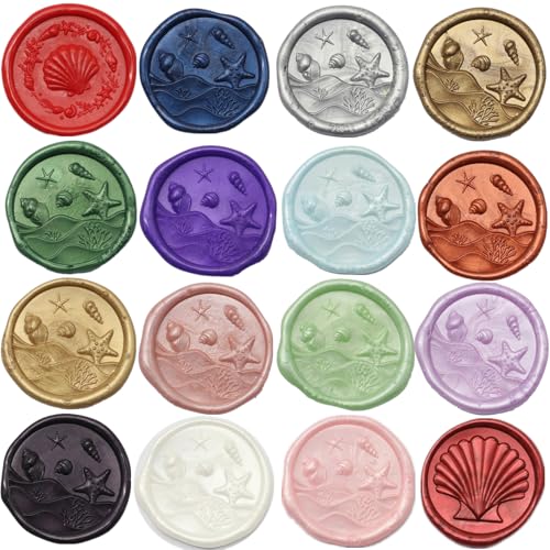 ONWINPOR Wax Seal Beads, 400Pcs Sealing Wax Beads, Octagon Wax Sealing Beads, Navy Blue Sealing Wax Beads Set for Wax Seal Stamp, Gift Wrapping, Letter Sealing (Navy Blue) - Image 2