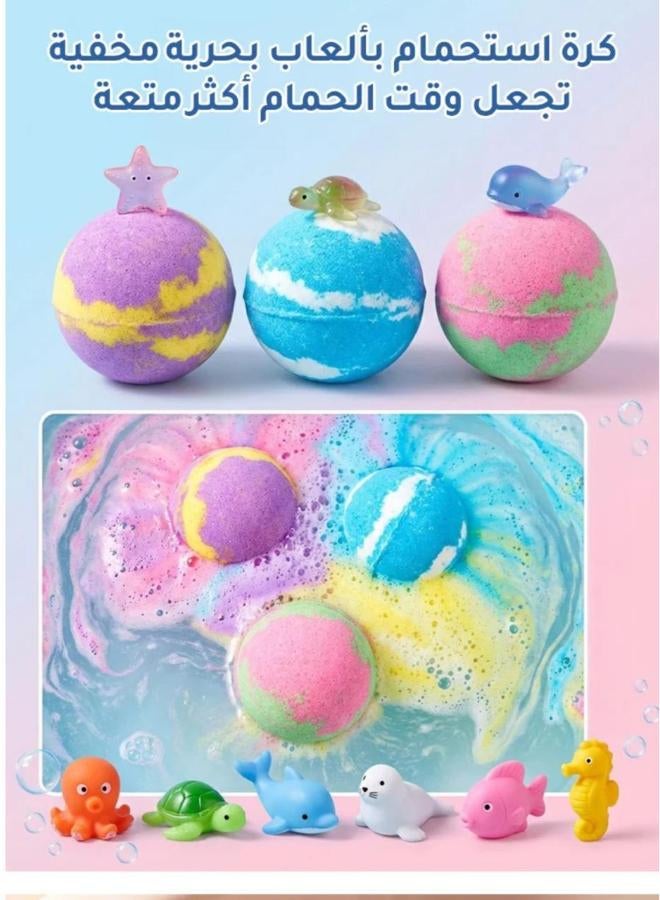 Bath Bomb Gift Set with Surprise Sea Animal Toys -Bath Bombs - Image 2