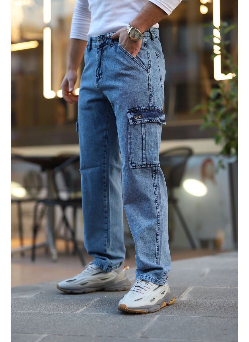 Men's Light Blue Baggy Fit Relaxed Fit Cargo Jean Pants - pzsku/Z97B2CCDF812E6FD47C2BZ/45/_/1735329903/81b8dfb6-c1b3-49aa-abcd-b509d3a05358