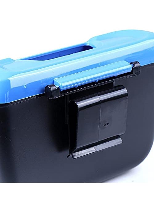 GLOWICK - Glowick Mini Portable Universal Car Trash Can Plastic Car Dust Bin with Lid Car Door Side Trash Can Garbage Container Vehicle Trash Bin 1Pcs - Image 1