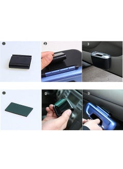 GLOWICK Glowick Mini Portable Universal Car Trash Can Plastic Car Dust Bin with Lid Car Door Side Trash Can Garbage Container Vehicle Trash Bin 1Pcs  - Image 5