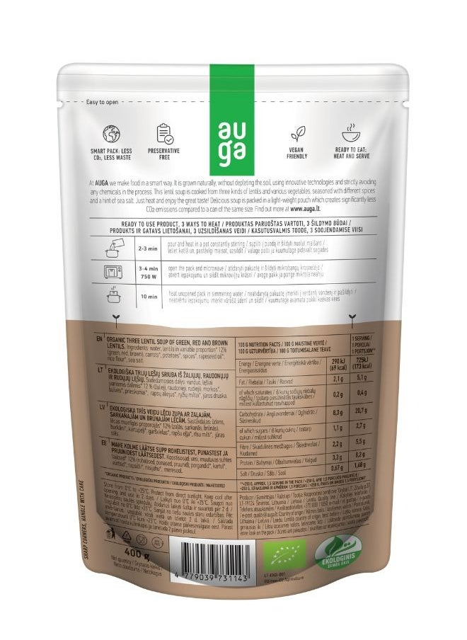 Auga Organic Three Lentil Soup  - Image 2