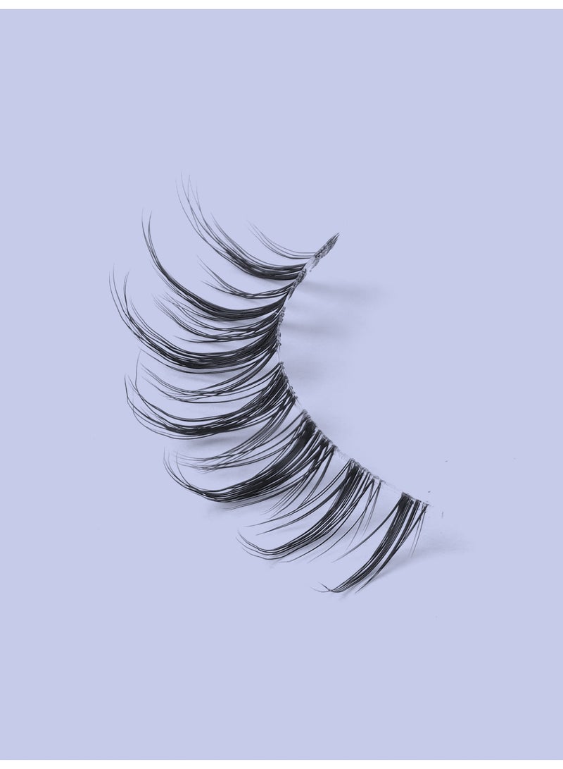 MAGEFY 3 Pairs Pack Light Volume Short Fake Eye Lashes Lashes False Eyelashes Cat Eyes Wispy Natural Faux Mink Lashes  - Image 3