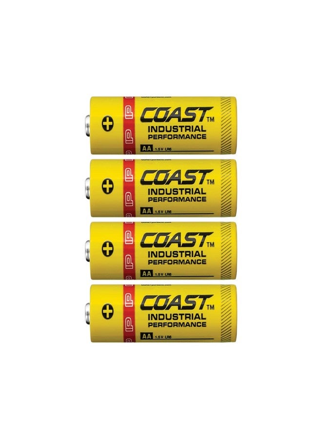Coast 4 Pack AA Industrial Performance Alkaline Batteries, High-Performance - Image 1