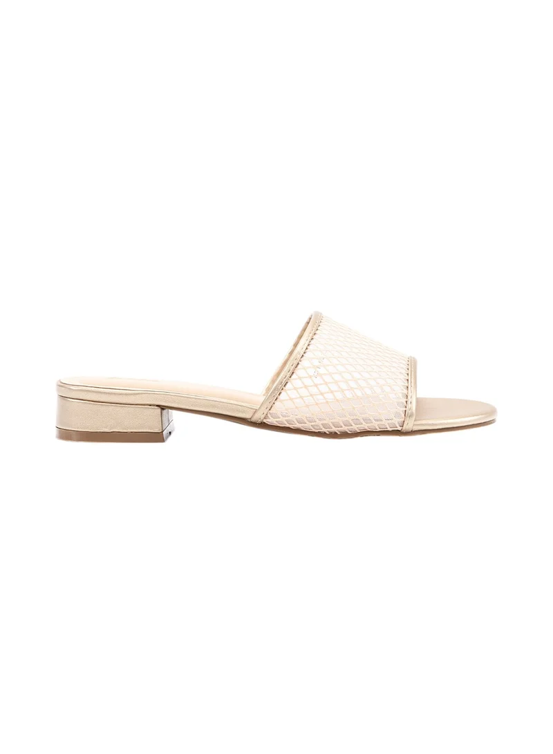 Bata Textured Low Heel Sandals